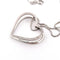 Collier Collier et pendentif cœur en or blanc 18 ct avec diamants 58 Facettes