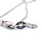 Collier Collier et pendentif cœur en or blanc 18 ct avec diamants 58 Facettes