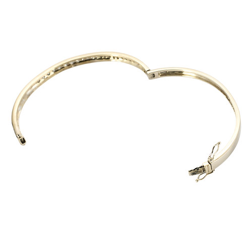 Bracelet Bracelet jonc - Or jaune 18 carats et diamants 58 Facettes BO/250046