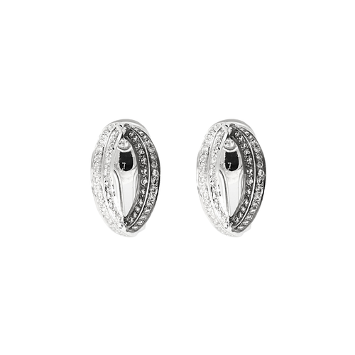 Boucles d'oreilles Boucles d’oreilles en or blanc 18 carats et diamants 58 Facettes 250058