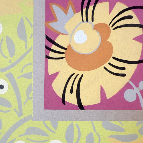 Jacques Camus - Pochoir à la gouache Art déco n°86 58 Facettes INV086