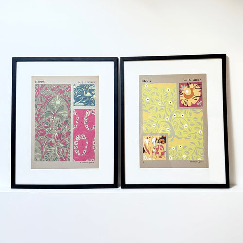 Jacques Camus - Pochoir à la gouache Art déco n°86 58 Facettes INV086