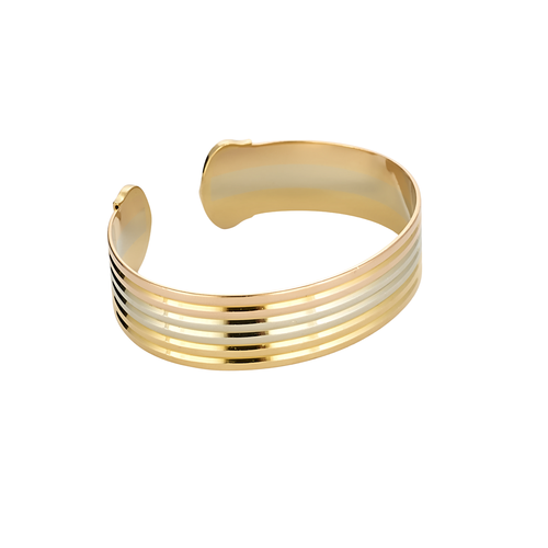 Bracelet Cartier Trinity - Bracelet jonc manchette en or jaune, blanc et rose 58 Facettes BO/250029