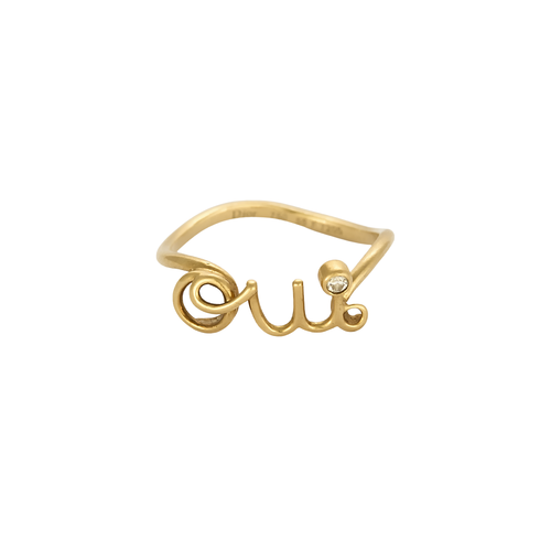 Bague 55 Dior Oui - Bague en or jaune 18 carats et diamant 58 Facettes BO/250053