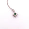 Collier Collier et pendentif - or blanc 18 kt, péridots et diamants 58 Facettes