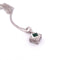 Collier Collier et pendentif - or blanc 18 kt, péridots et diamants 58 Facettes