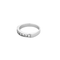 Bague 53 Alliance demi-tour - Bague en or blanc 18 carats et diamants 58 Facettes BO/250073