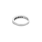 Bague 53 Alliance demi-tour - Bague en or blanc 18 carats et diamants 58 Facettes BO/250073