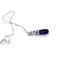 Collier Collier avec pendentif en or blanc 18 carats, onyx noir et diamants 58 Facettes