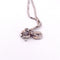 Collier Collier avec pendentif en or blanc 18 carats, onyx noir et diamants 58 Facettes