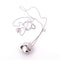 Collier Collier - Pendentif en or blanc 18 ct avec diamants naturels 58 Facettes