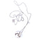 Collier Collier - Pendentif en or blanc 18 ct avec diamants naturels 58 Facettes