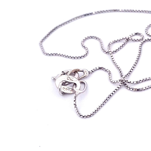 Collier Collier - Pendentif en or blanc 18 ct avec diamants naturels 58 Facettes