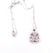 Collier Collier avec pendentif fillette en or blanc 18 kt et diamants 58 Facettes