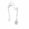 Collier Collier avec pendentif fillette en or blanc 18 kt et diamants 58 Facettes