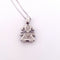 Collier Collier avec pendentif fillette en or blanc 18 kt et diamants 58 Facettes