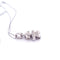 Collier Collier avec pendentif fillette en or blanc 18 kt et diamants 58 Facettes