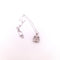 Collier Collier avec pendentif fillette en or blanc 18 kt et diamants 58 Facettes