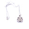 Collier Collier avec pendentif fillette en or blanc 18 kt et diamants 58 Facettes