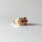 Bague 47 Bague tank n° 130 en or jaune 18 carats et rubis 58 Facettes
