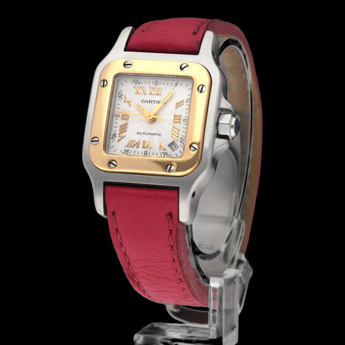 Montre Cartier Santos Galbée - Montre automatique or/acier réf. 2423 (2002) 58 Facettes CRT/SNT/005