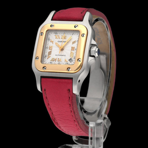 Montre Cartier Santos Galbée - Montre automatique or/acier réf. 2423 (2002) 58 Facettes CRT/SNT/005