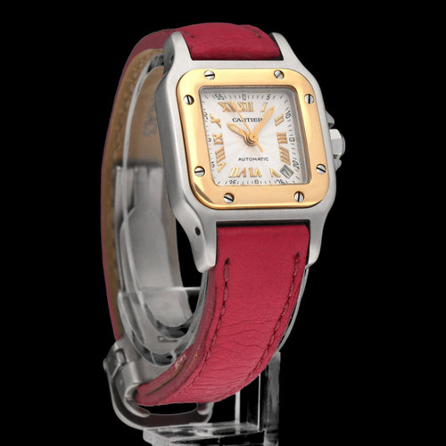 Montre Cartier Santos Galbée - Montre automatique or/acier réf. 2423 (2002) 58 Facettes CRT/SNT/005