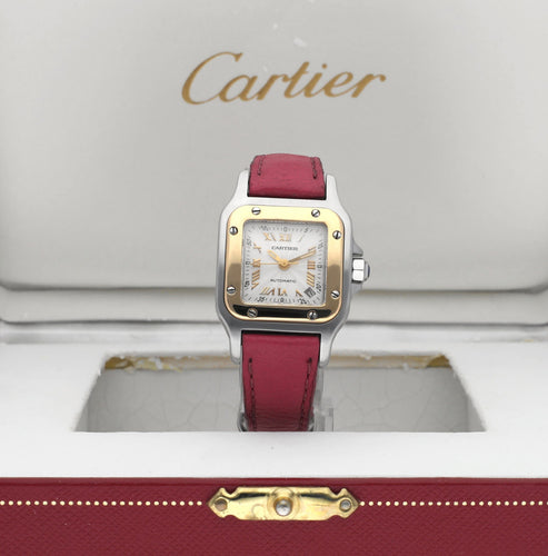 Montre Cartier Santos Galbée - Montre automatique or/acier réf. 2423 (2002) 58 Facettes CRT/SNT/005