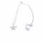 Collier Chaîne et pendentif étoile - Collier en or blanc 18 ct et diamants 58 Facettes