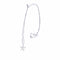 Collier Chaîne et pendentif étoile - Collier en or blanc 18 ct et diamants 58 Facettes