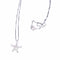 Collier Chaîne et pendentif étoile - Collier en or blanc 18 ct et diamants 58 Facettes