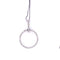 Collier Collier - Pendentif cercle en or blanc 18 ct avec diamants 58 Facettes