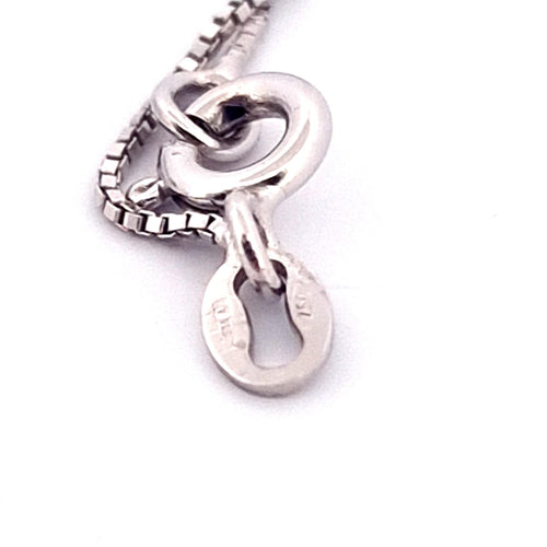Collier Collier - Pendentif cercle en or blanc 18 ct avec diamants 58 Facettes