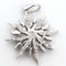 Pendentif Pendentif étoile en or blanc 18 ct avec diamants 58 Facettes