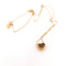 Collier Collier - Pendentif cœur en or jaune 18 kt avec diamants 58 Facettes