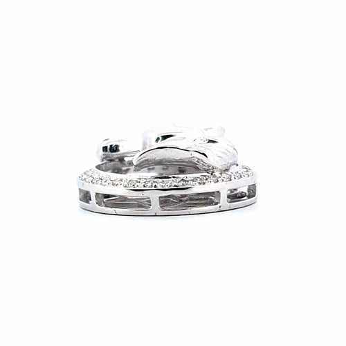 Pendentif Pendentif tête de cheval en or blanc 18 K et diamants 58 Facettes