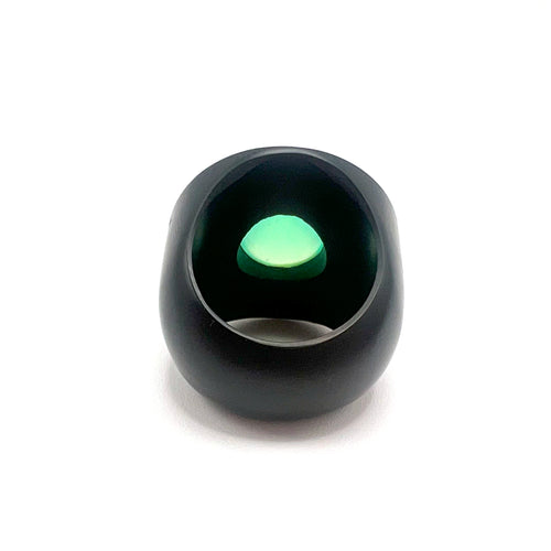 Bague STOFFEL - Bague en or jaune 18K, onyx et chrysoprase verte 58 Facettes UKA000013GM