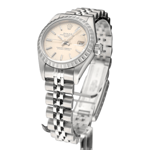 Montre Rolex Oyster Perpetual Lady-Date - Montre 69240 en acier 26 mm 58 Facettes ROL/LDJ/600