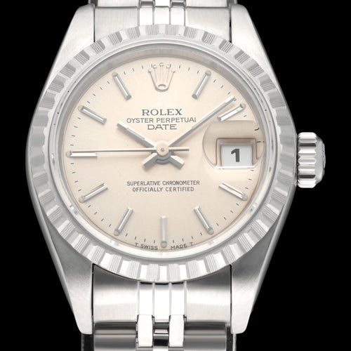 Montre Rolex Oyster Perpetual Lady-Date - Montre 69240 en acier 26 mm 58 Facettes ROL/LDJ/600