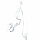 Collier Collier - Pendentif lapin en or blanc 18 ct et diamants 58 Facettes