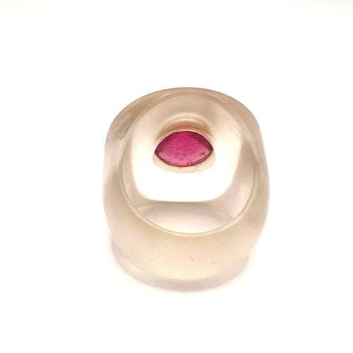 Bague STOFFEL - Bague en or jaune 18K avec tourmaline et quartz 58 Facettes UKA000015GM