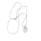 Collier Collier - Pendentif cœur pavé en or blanc 18 kt et diamants 58 Facettes