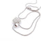 Collier Collier - Pendentif cœur pavé en or blanc 18 kt et diamants 58 Facettes
