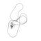 Collier Collier - Pendentif cœur pavé en or blanc 18 kt et diamants 58 Facettes