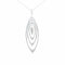 Collier Crivelli - Collier avec pendentif en or blanc 18 K et diamants 58 Facettes