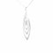 Collier Crivelli - Collier avec pendentif en or blanc 18 K et diamants 58 Facettes