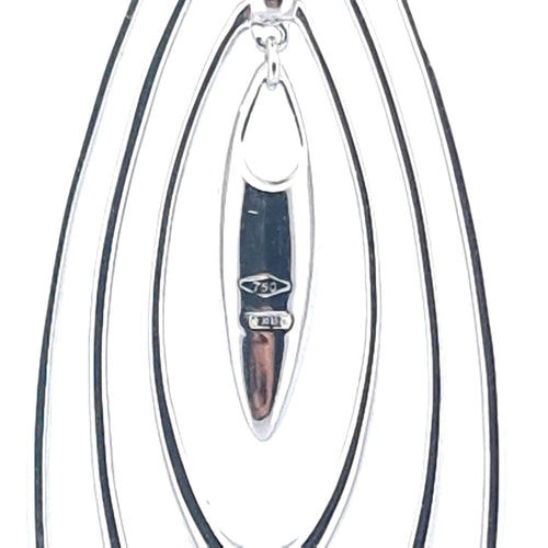 Collier Crivelli - Collier avec pendentif en or blanc 18 K et diamants 58 Facettes