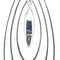 Collier Crivelli - Collier avec pendentif en or blanc 18 K et diamants 58 Facettes