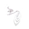 Collier Crivelli - Collier avec pendentif en or blanc 18 K et diamants 58 Facettes