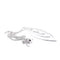 Collier Crivelli - Collier avec pendentif en or blanc 18 K et diamants 58 Facettes